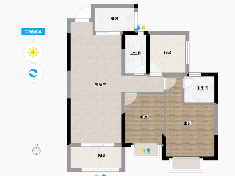 广西壮族自治区-贺州市-泽森·壹品江山-78.04-户型库-采光通风