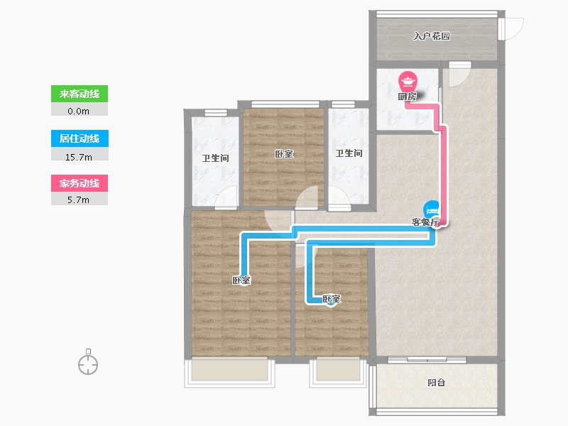 广东省-汕头市-保利和府-106.03-户型库-动静线