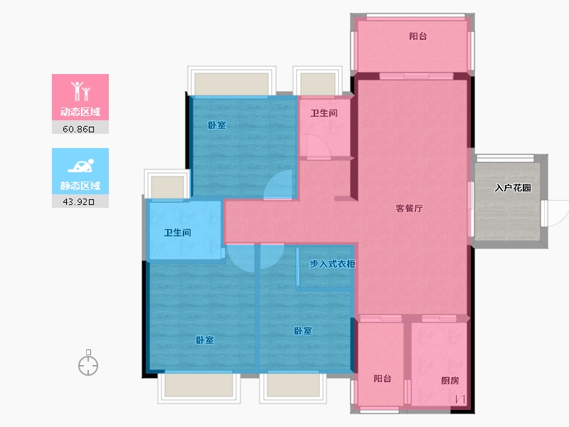 广东省-汕头市-天悦湾-100.00-户型库-动静分区