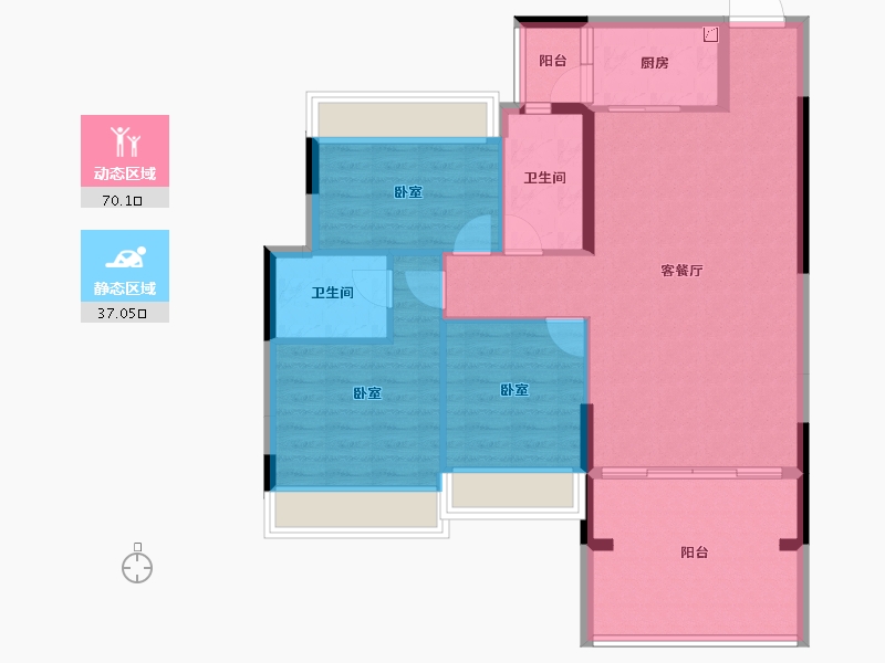 广东省-江门市-御凯名都-97.12-户型库-动静分区