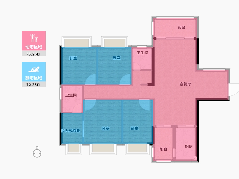 广东省-汕头市-天悦湾-113.94-户型库-动静分区