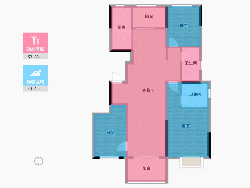 河南省-郑州市-新密正商城-94.01-户型库-动静分区