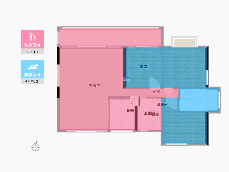 湖南省-郴州市-德润龙庭-110.00-户型库-动静分区