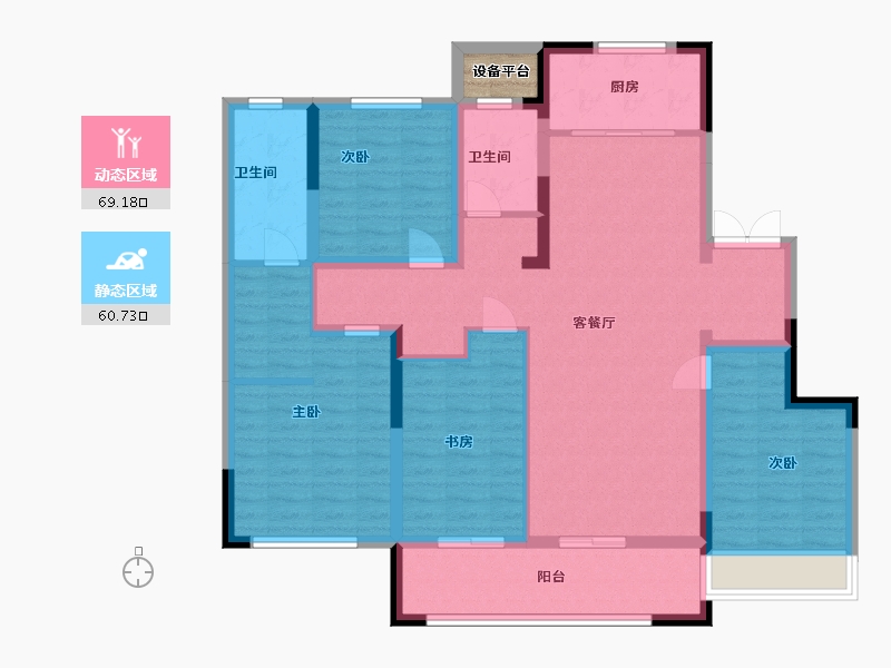 山东省-潍坊市-天同凤凰国际-117.50-户型库-动静分区