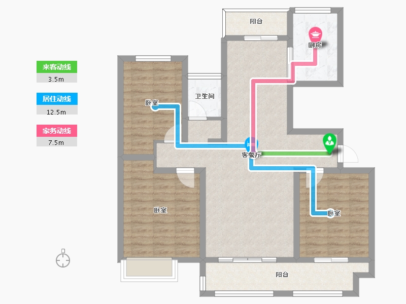 河南省-周口市-太康建业城-96.00-户型库-动静线