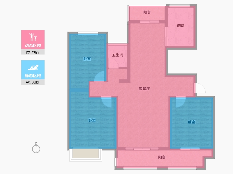 河南省-周口市-太康建业城-96.00-户型库-动静分区