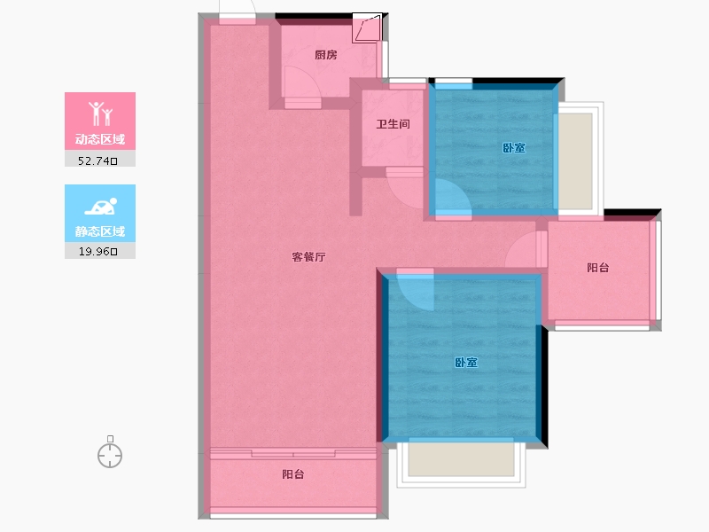 湖南省-郴州市-上品书苑-63.58-户型库-动静分区