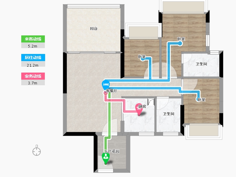 广东省-江门市-御凯名都-76.00-户型库-动静线