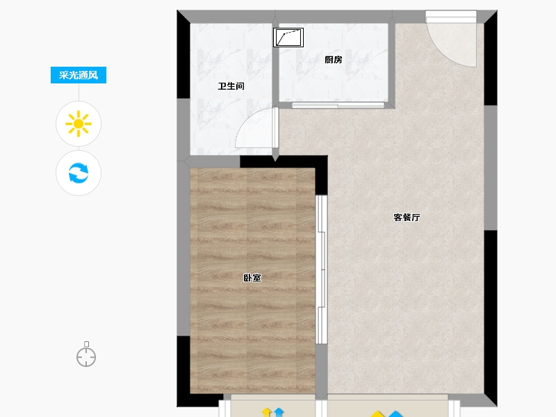 湖南省-怀化市-怀化恒大中央广场-40.37-户型库-采光通风