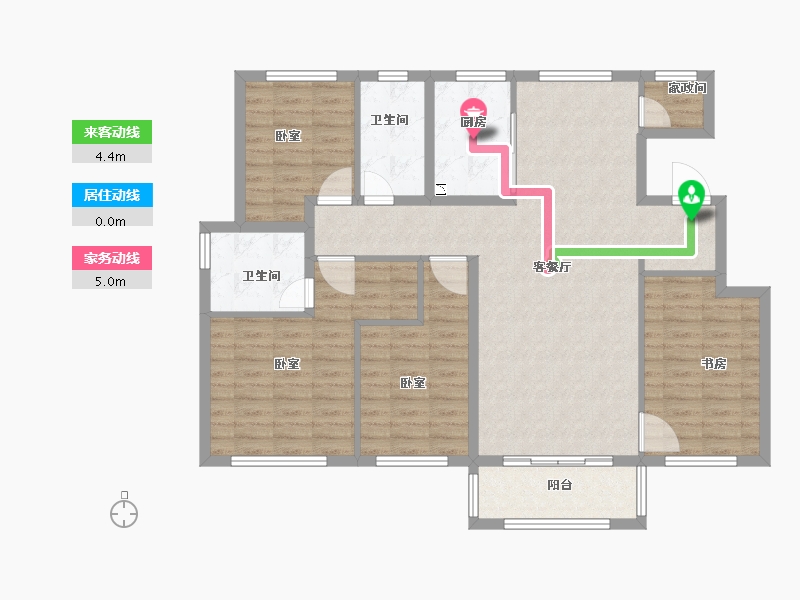 河南省-郑州市-融创城开瓏府-112.99-户型库-动静线