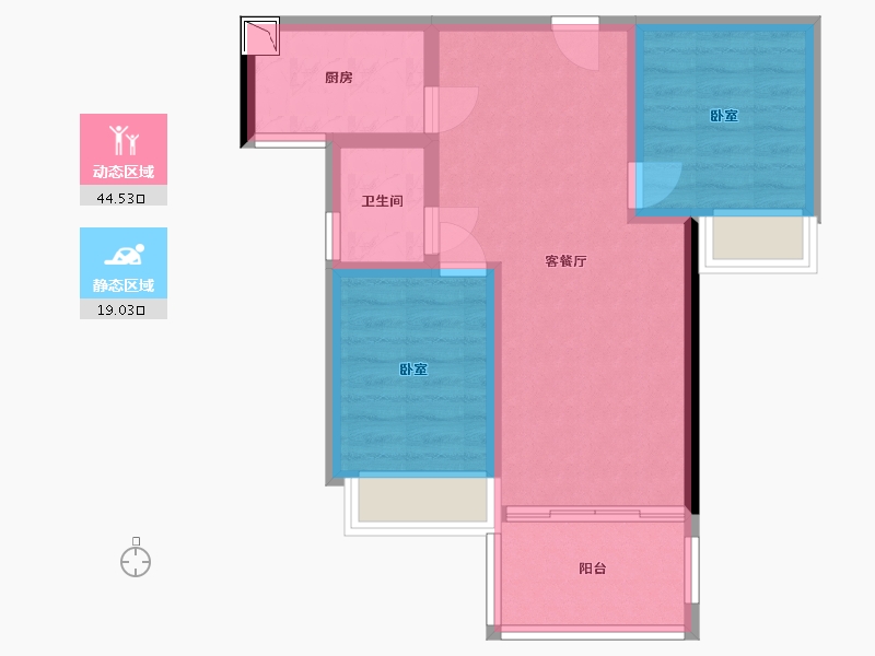 湖南省-郴州市-上品书苑-56.04-户型库-动静分区