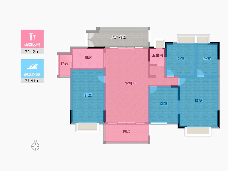 广东省-广州市-南沙星河丹堤-144.98-户型库-动静分区