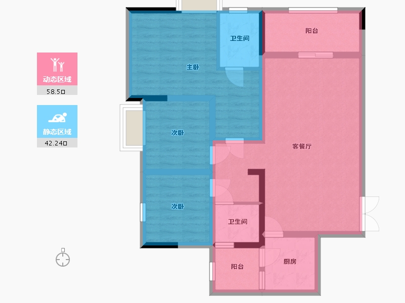 四川省-德阳市-香江国际-89.00-户型库-动静分区