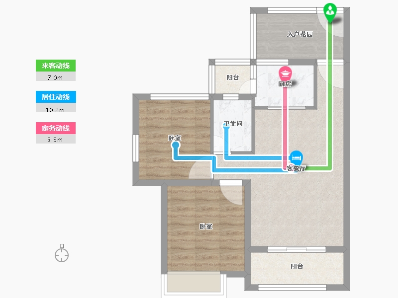 湖南省-怀化市-天润·万泉湾-63.02-户型库-动静线