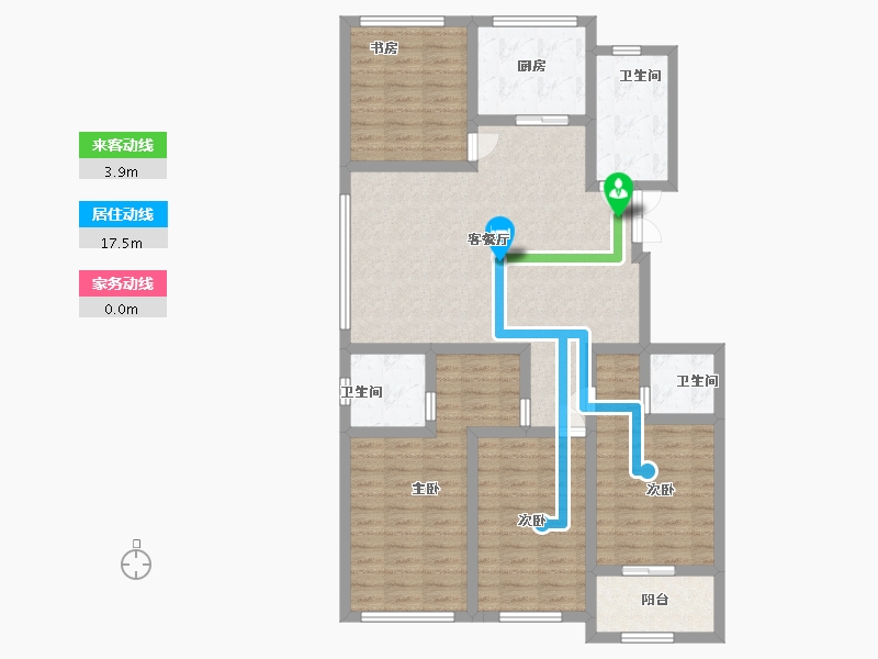 山东省-潍坊市-金庆纳帕溪谷-109.89-户型库-动静线