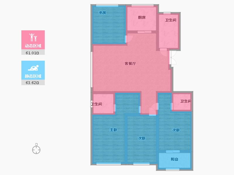 山东省-潍坊市-金庆纳帕溪谷-109.89-户型库-动静分区