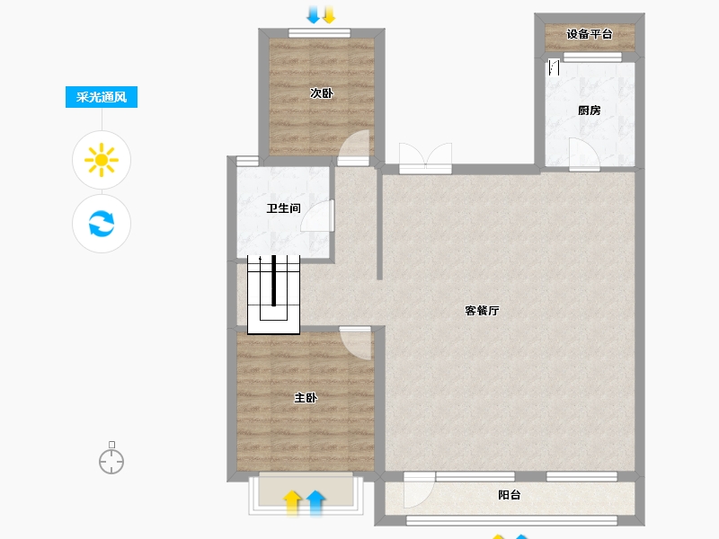 吉林省-长春市-大众置业净月深水湾-94.67-户型库-采光通风