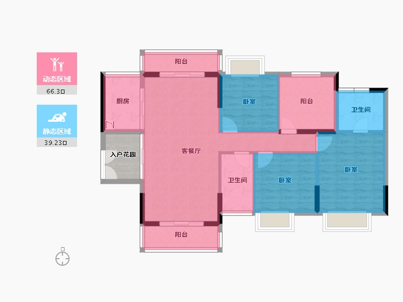 广东省-广州市-南沙星河丹堤-99.63-户型库-动静分区