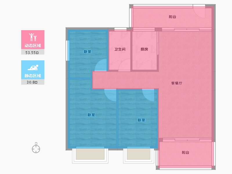 广东省-湛江市-新科桃园-76.77-户型库-动静分区