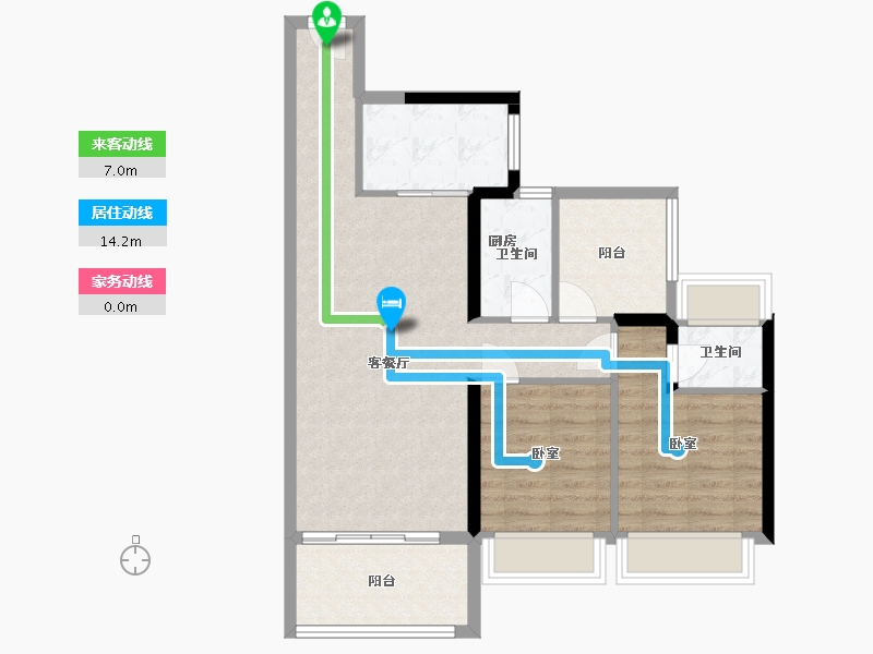 广东省-惠州市-隆腾盛世-77.28-户型库-动静线