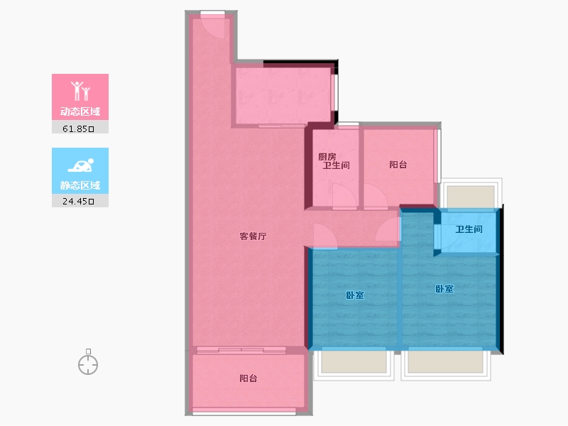 广东省-惠州市-隆腾盛世-77.28-户型库-动静分区