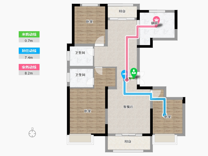 河南省-郑州市-昆仑望岳-112.00-户型库-动静线