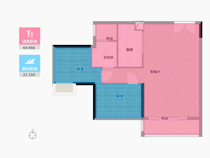 湖南省-郴州市-德润龙庭-79.00-户型库-动静分区