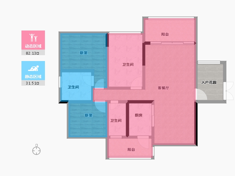 广东省-湛江市-樟树湾金樟水岸-108.00-户型库-动静分区