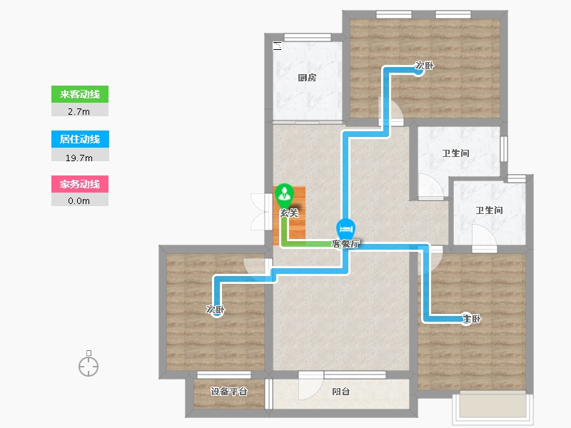 吉林省-长春市-大众置业净月深水湾-96.46-户型库-动静线