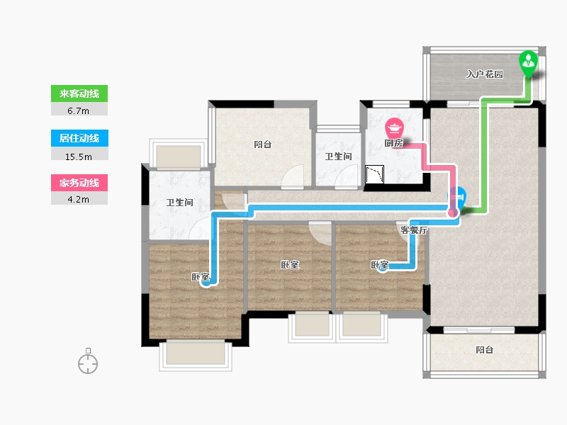 广东省-广州市-南沙星河丹堤-98.30-户型库-动静线