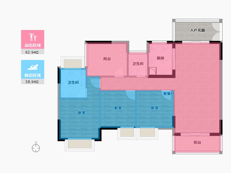 广东省-广州市-南沙星河丹堤-98.30-户型库-动静分区