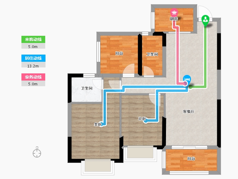 广西壮族自治区-贺州市-泽森·壹品江山-77.22-户型库-动静线