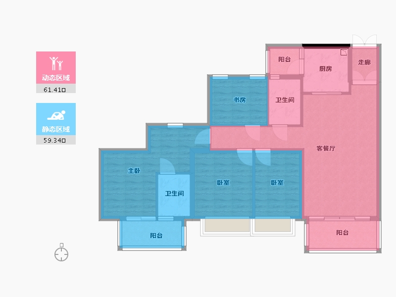 广东省-广州市-时代天韵-108.00-户型库-动静分区