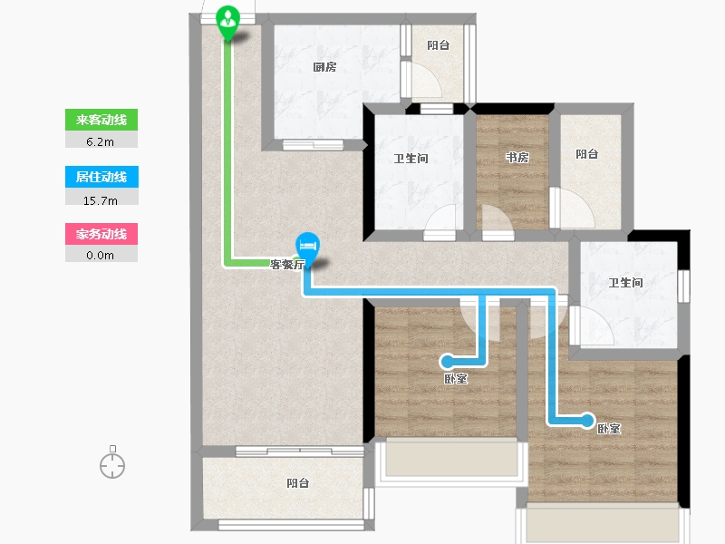 广东省-湛江市-奥园悦时代-81.99-户型库-动静线