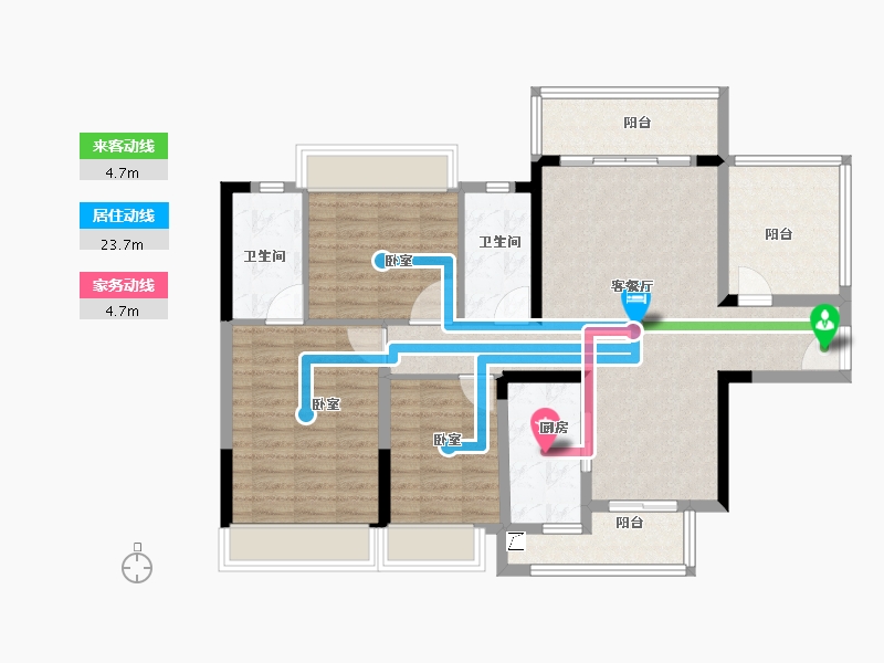 广东省-湛江市-敏捷珑玥台-102.00-户型库-动静线