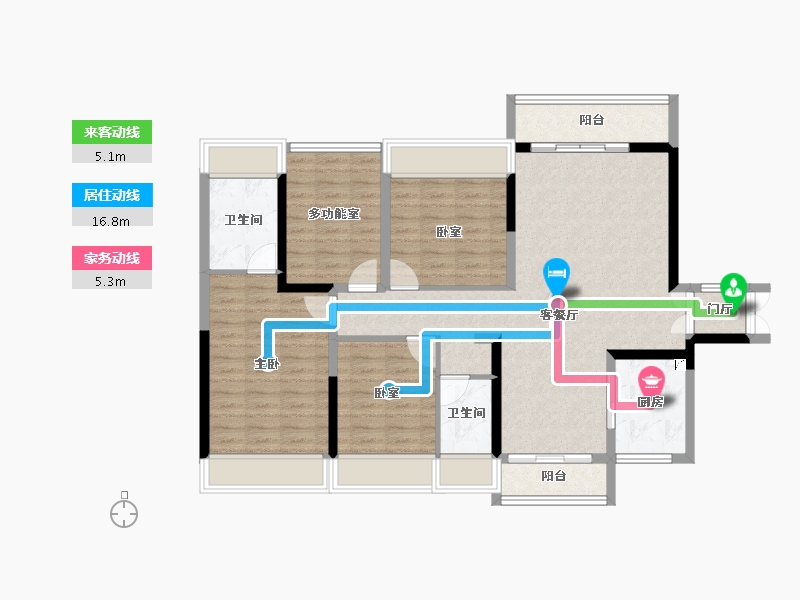 广东省-肇庆市-肇庆宝能城-108.00-户型库-动静线