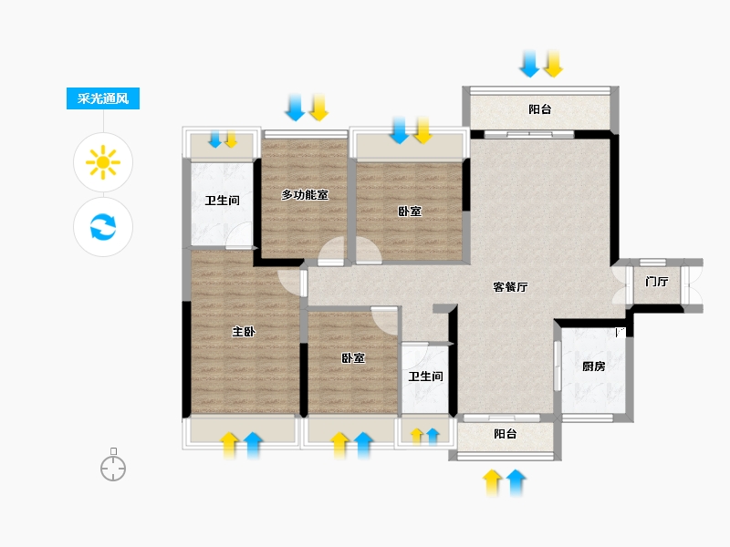 广东省-肇庆市-肇庆宝能城-108.00-户型库-采光通风