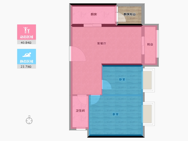 陕西省-西安市-西安深国投中心-61.06-户型库-动静分区