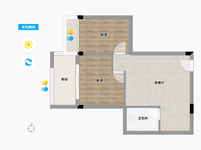 广东省-佛山市-南山十二院-45.30-户型库-采光通风