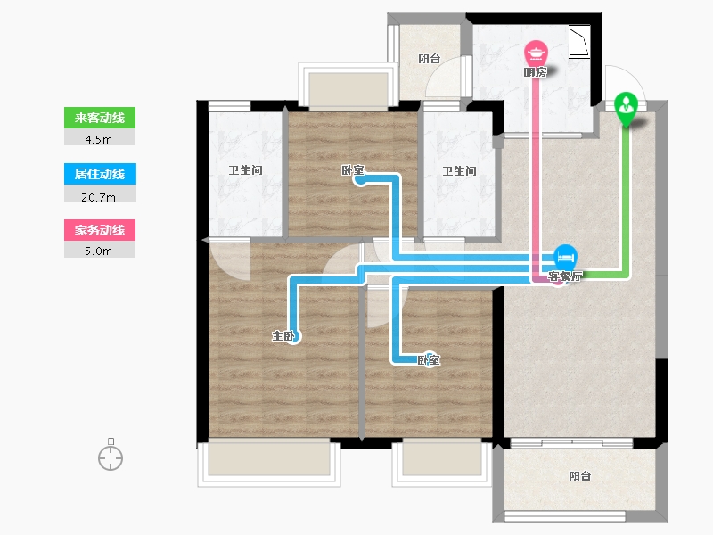 广东省-广州市-时代天韵-81.00-户型库-动静线