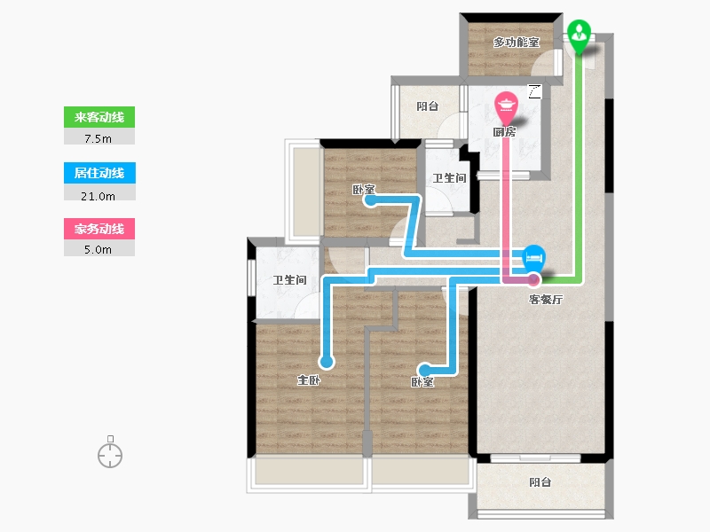 广东省-肇庆市-肇庆宝能城-92.08-户型库-动静线