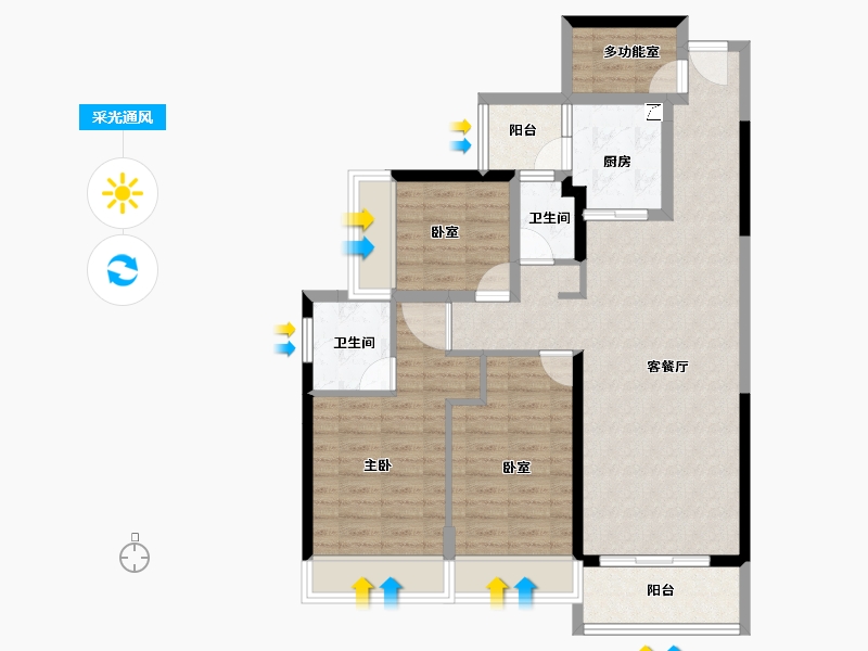 广东省-肇庆市-肇庆宝能城-92.08-户型库-采光通风