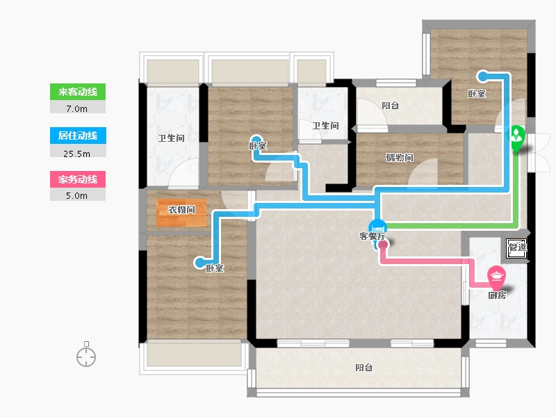 广东省-佛山市-朝安金茂悦-100.00-户型库-动静线