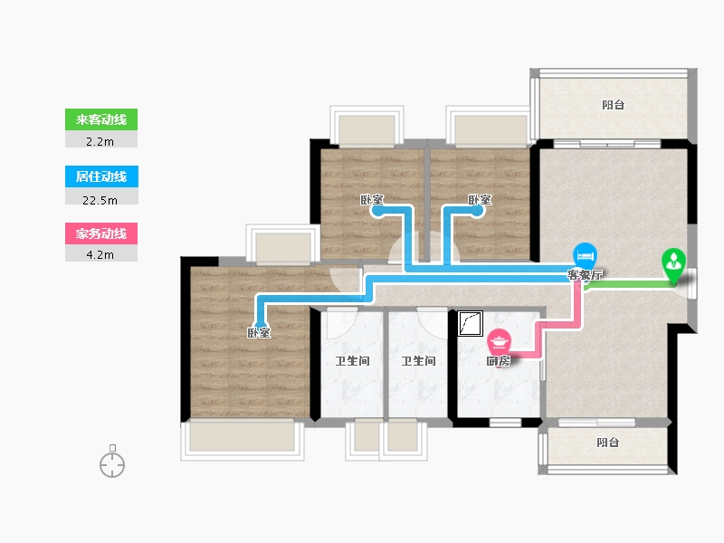 广东省-佛山市-海逸桃花源记-81.62-户型库-动静线