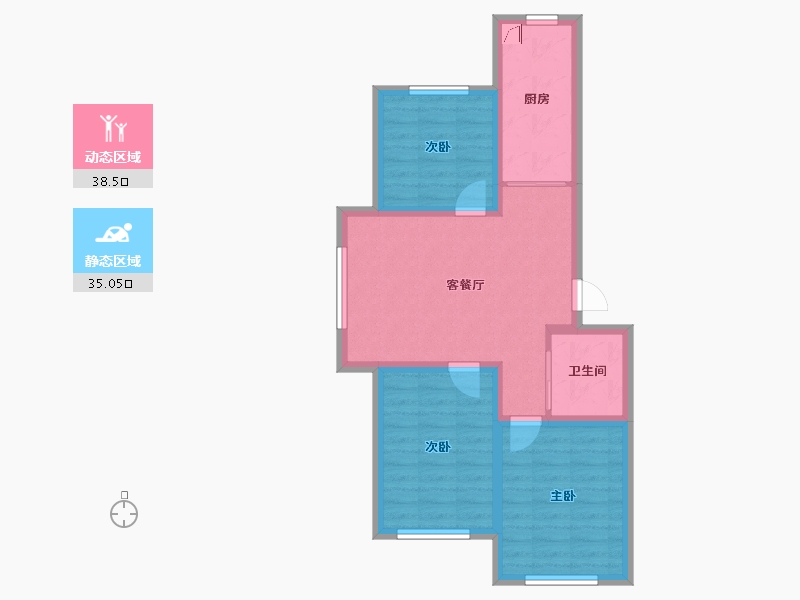 吉林省-长春市-万晟新阳光-64.98-户型库-动静分区