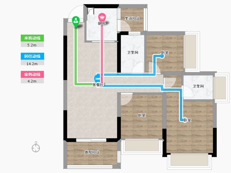 广东省-湛江市-华双济海花园-73.24-户型库-动静线