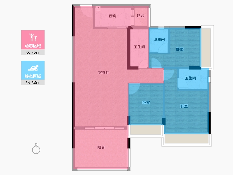 广东省-江门市-御凯名都-95.00-户型库-动静分区