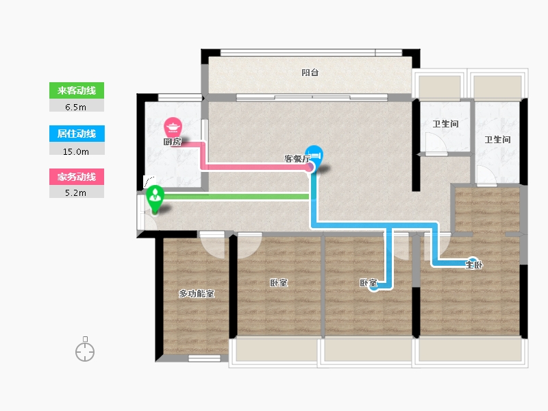 广东省-肇庆市-肇庆宝能城-100.12-户型库-动静线