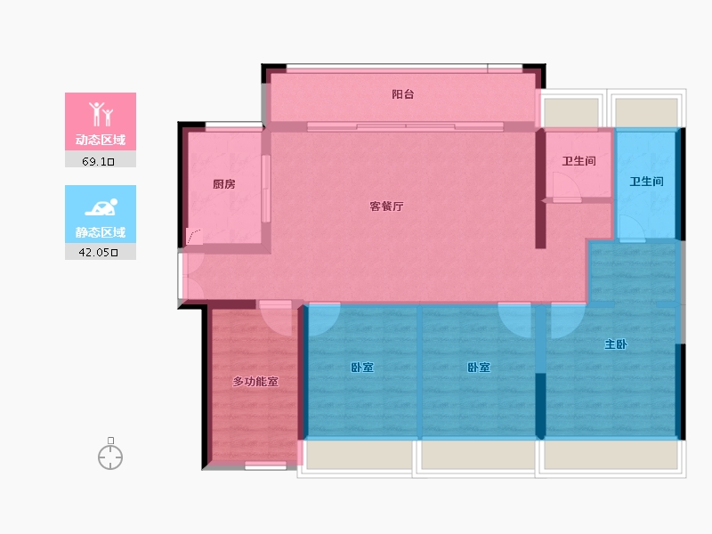 广东省-肇庆市-肇庆宝能城-100.12-户型库-动静分区