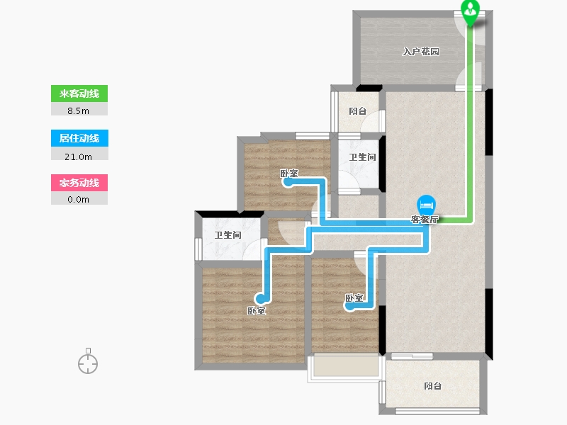 广东省-湛江市-樟树湾金樟水岸-98.00-户型库-动静线